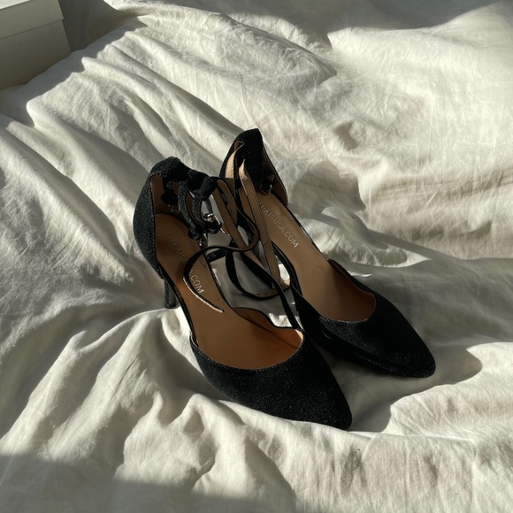 Marais 3 strap Heel 7.5 Black - Picture 1 of 5